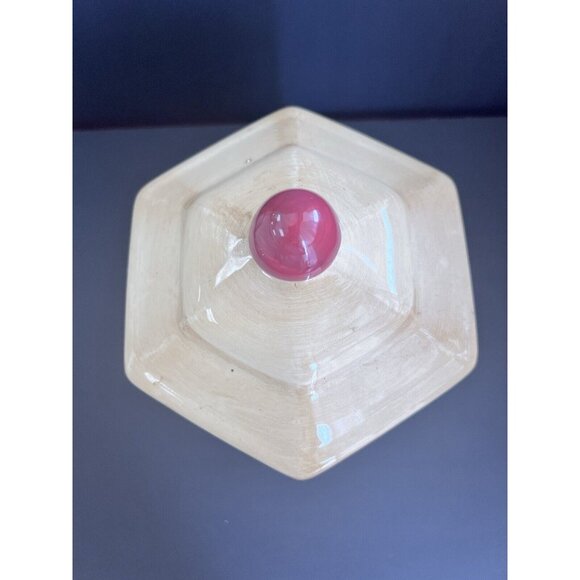 Nonni's Tuscan Grapes Ceramic Biscotti Cookie Jar And Lid 12'inch - Picture 4 of 11